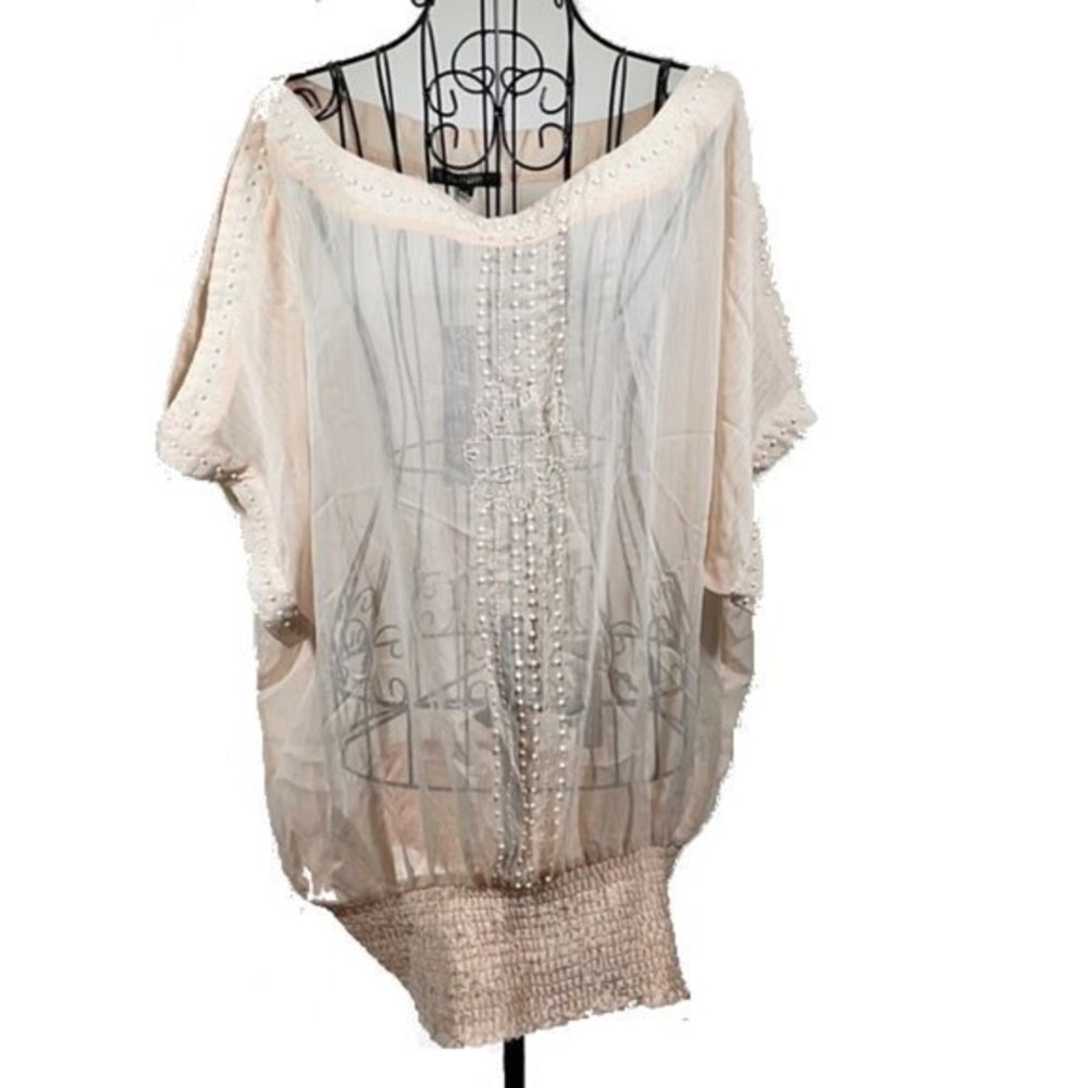 Runway | Sheer Cream Blouse